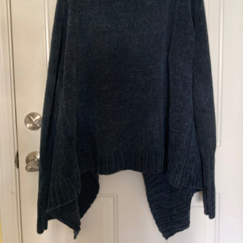 Stan Herman Chenille Wrap Sweater/Blue/Size L/SUPER SOFT/NEW! - Picture 2 of 3